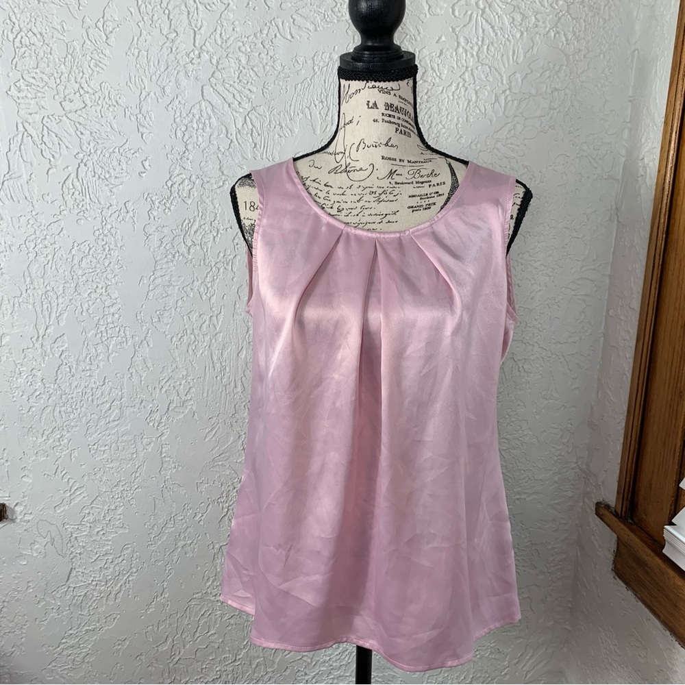 KASPER | Pink Crew Neck Camisole Tank